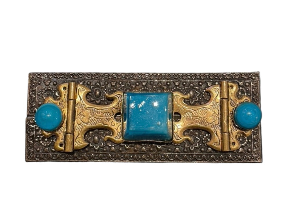 Vintage Blue Gems Brooch