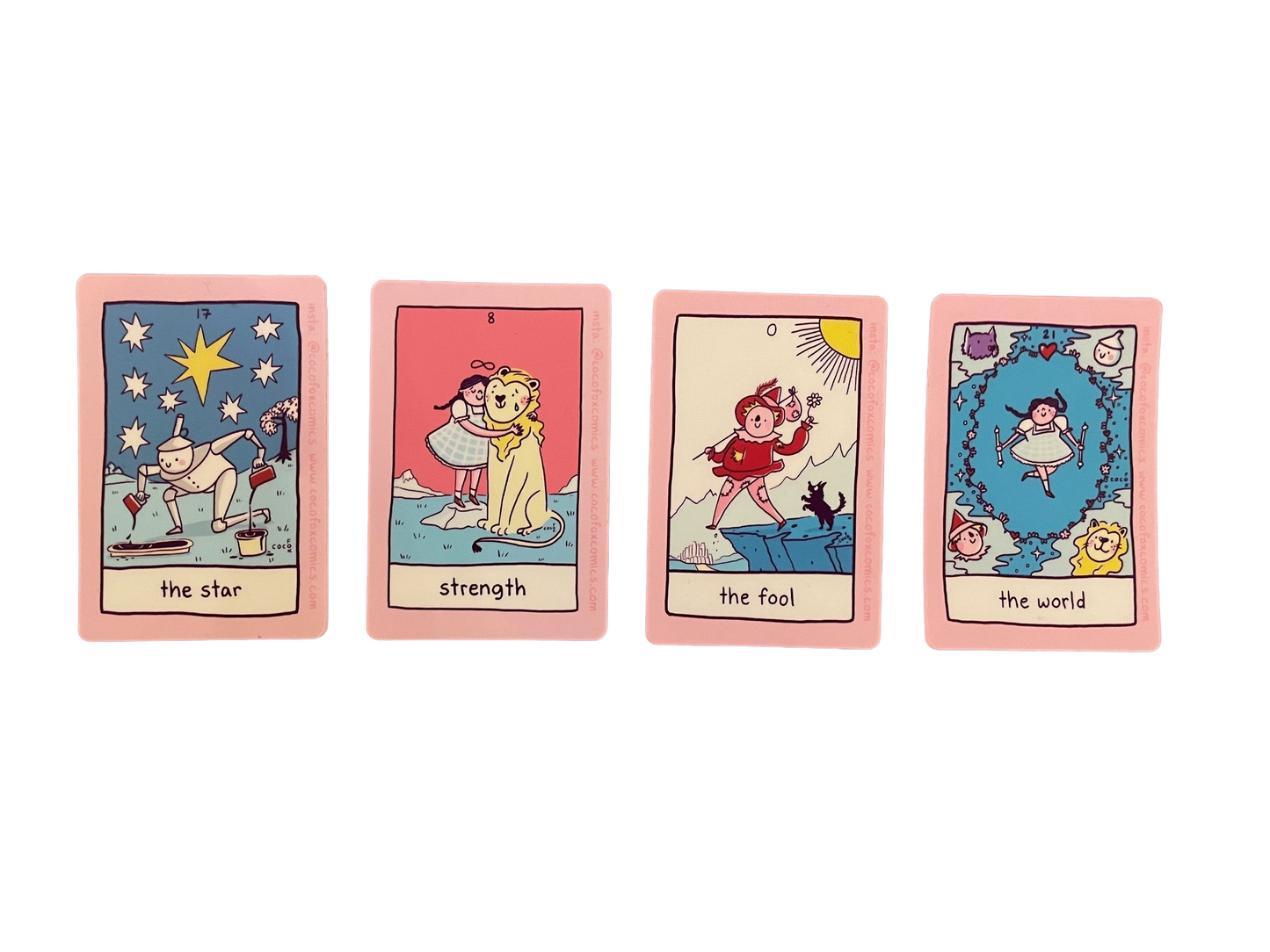 Coco Fox Comics Tarot Stickers – Nancy The Girl